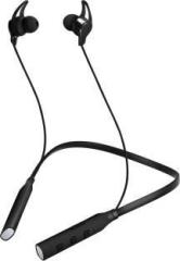 Baot 102 NB with upto 24 hour paly back bluetooth headset neckband Bluetooth Headset (In the Ear)