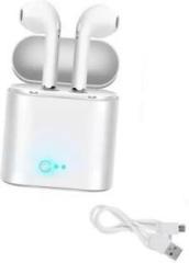 Bhavishu New I7s WITH SMALL SIZE, SUPER LIGHTWEIGHT earphone Bluetooth Headset Bluetooth Headset (In the Ear)
