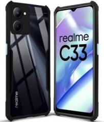 Bozti Back Cover for realme C33 (Transparent, Grip Case, Pack of: 1)