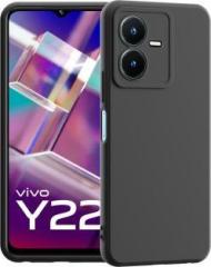 Carefone Back Cover for vivo Y22 (Shock Proof, Silicon, Pack of: 1)