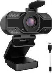 Case U 1080P Webcam with Microphone, HD Webcam Desktop or Laptop, Streaming Webcam for Computer Widescreen Video Calling and Recording, USB Web Camera Built in Mic, Flexible Rotatable Clip and Tripod Webcam