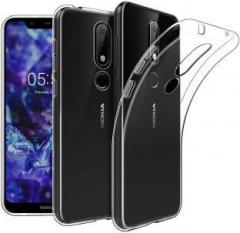 Coolcase Back Cover for Nokia 5.1 Plus (Transparent, Silicon)