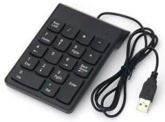 Coolcold Wired Number Keyboard Slim Mini Numeric keyboard pad 18 Keys for Laptop Notebook Desktop Wired USB Laptop Keyboard