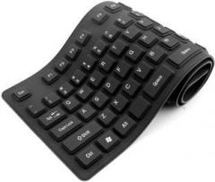 Crystal Digital Silicone Flexible Soft Roll up Waterproof Portable Wireless Keyboard Bluetooth Multi device Keyboard