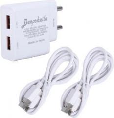 Deepsheila 2.4A. FAST CHARGER WITH ANDROID SYNC/DATA CABLE 2.4 A Multiport Mobile Charger with Detachable Cable (Cable Included)