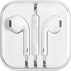 Dilurban Original High Quality Earphone for iphone with Mic (White, Wired Headset (whiie, Wired in the ear)