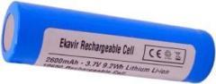 Ekavir 18650 battery 2600mAh 3.6V 18650 rechargeable battery lithium cell Battery