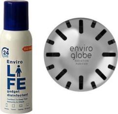 Envirolife Gadget Disinfectant Certified 24 Hr Protection with Single Spray for Laptops, Mobiles, Computers, Gaming (Value Pack of 2 (100ml/950+ sprays + Enviroglobe), 100ml/950+ sprays + Enviroglobe)