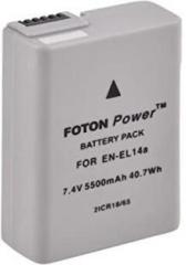 Foton Power EN EL14 Pack for nikon Camera D3100, D3200, D3300, D3500, D5100 Battery