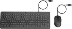 Hp 240J7AA 150 Wired Keyboard and Optical Mouse Combo with 1600 DPI Wired USB Desktop Keyboard