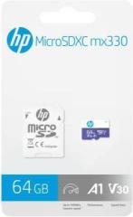 Hp MX330 64 GB MicroSD Card Class 10 100 MB/s Memory Card (With Adapter)