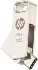 Hp USB 3.2 x206c 32 GB OTG Drive (Type A to Type C)
