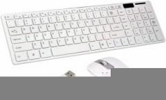 Kuvadiya Sales Ultra Thin fashion 2.4G Wireless Keyboard & Mouse Combo Kit Wireless Multi device Keyboard Wired USB Desktop Keyboard
