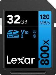 Lexar Professional 800x 32 SDHC Class 10 120 MB/s Memory Card