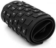 Lipiworld Silicone Flexible Soft Roll up Waterproof Portable USB Wired Keyboard Wired USB Desktop Keyboard