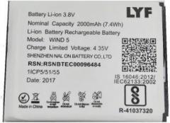 Lyf Battery Wind 5/ 365870ARE battery