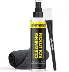 Maxelements MELCL1 3 in 1 Professional Screen Cleaning Kit Cleaner with 1 Solution, Cloth & Brush for Laptops, Mobiles, Gaming, Computers
