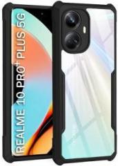 Micvir Back Cover for Realme 10 Pro Plus 5G (Transparent, Camera Bump Protector, Pack of: 1)