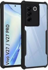 Micvir Back Cover for vivo V27 5G, Vivo V27 Pro 5G (Transparent, Camera Bump Protector, Pack of: 1)