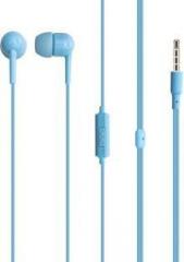 Miniso Colorful Music Earphone In Ear Headphones With Mic, Light Blue Wired Headset (In the Ear)