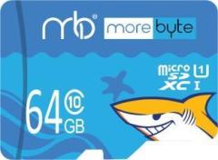 Morebyte Shark 64 GB SDXC UHS I Card Class 10 50 MB/s Memory Card