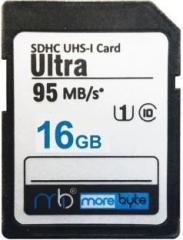 Morebyte Ultra 16 GB SDHC UHS I Card UHS Class 1 100 MB/s Memory Card