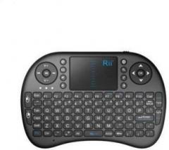 Nick Jones Mini Wireless Keyboard with built in Touchpad Mouse Compatible with SMART TV, ANDROID TV BOX, Raspberry pi, android mobile and tablet, laptop, p.c. Wireless MK06 Bluetooth Multi device Keyboard (Multifunction Touchpad Keyboard)