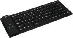 Outre Lightweight Ultra Slim Portable Flexible Foldable Silent Silicon Wireless Bluetooth Tablet Keyboard