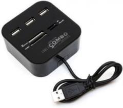 Oxza Combo Card Reader High Speed All In 1 USB Hub Card Reader