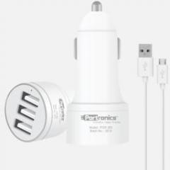 Portronics 3.4 amp Turbo Car Charger (With USB Cable)
