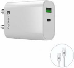 Portronics Adapto 44 20 W 3 A Multiport Mobile Charger with Detachable Cable (Cable Included)