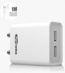 Portronics POR 1066 ADAPTO 66 2.4 A Multiport Mobile Charger with Detachable Cable (Cable Included)
