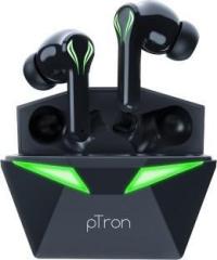 Ptron Basspods Quest Gaming Earbuds with 40ms Low Latency, 40Hrs Playtime & HD Mic Bluetooth Headset (True Wireless)