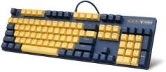 Rapoo V500Pro Yellow Blue Wired USB Gaming Keyboard
