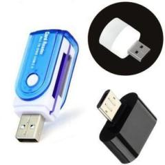 Red Champion USB 2.0 All in One Micro SD, SDHC Cards With Otg Blub Light Card Reader