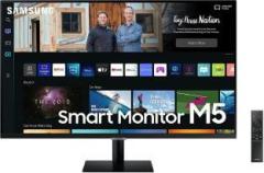 Samsung 1 Billion Color M5 27 inch Full HD LED Backlit VA Panel Monitor (Smart TV Bluetooth, IOT, Speakers, AMD Free Sync, Response Time: 4 ms)