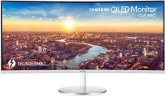 Samsung 100 Hz Refresh Rate LC34J791WTWXXL 34 inch Curved WQHD Thunderbolt 3 Port, PBP, PIP, 21:9 Ultrawide Gaming Monitor (AMD Free Sync, Response Time: 4 ms)
