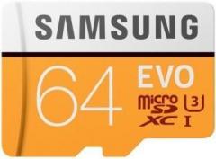 Samsung Evo 64 GB MicroSDXC Class 10 100 Memory Card (With Adapter)