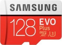 Samsung EVO Plus 128 GB SD Card Class 10 100 MB/s Memory Card (With Adapter)