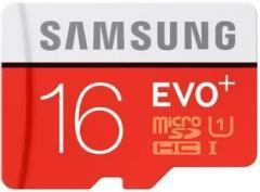 SAMSUNG Evo Plus 16 GB MicroSDHC Class 10 80 MB/s Memory Card