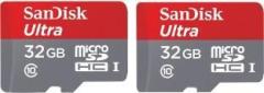 Sandisk 32 gb memory card combo 32 GB MicroSD Card Class 10 85 MB/s Memory Card