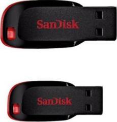Sandisk CRUZER BLADE USB FLASH DRIVE COMBO OF 2 32 GB Pen Drive 32 GB Pen Drive