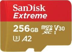 Sandisk Extreme 256 GB MicroSDXC UHS Class 3 160 Mbps Memory Card
