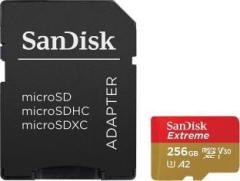 Sandisk Extreme 256 MicroSDXC UHS Class 3 160 Mbps Memory Card (With Adapter)