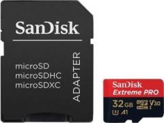 Sandisk Extreme Pro 32 MicroSDHC UHS Class 3 100 Mbps Memory Card (With Adapter)