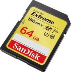 Sandisk Extreme SDXC UHS 1 64 GB SDXC Class 10 150 MB/s Memory Card