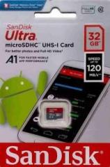 Sandisk MICRO SD CARD 32 GB MicroSDHC Class 10 120 MB/s Memory Card