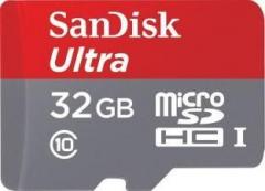 Sandisk Ultra 32 MicroSDHC Class 10 80 Memory Card