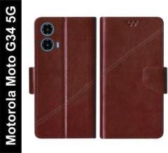 Sbms Flip Cover for Motorola Moto G34 5G (Shock Proof, Pack of: 1)