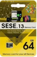 Se 13 SE.13 PREMIUM 64 GB MicroSDHC Class 10 70 MB/s Memory Card